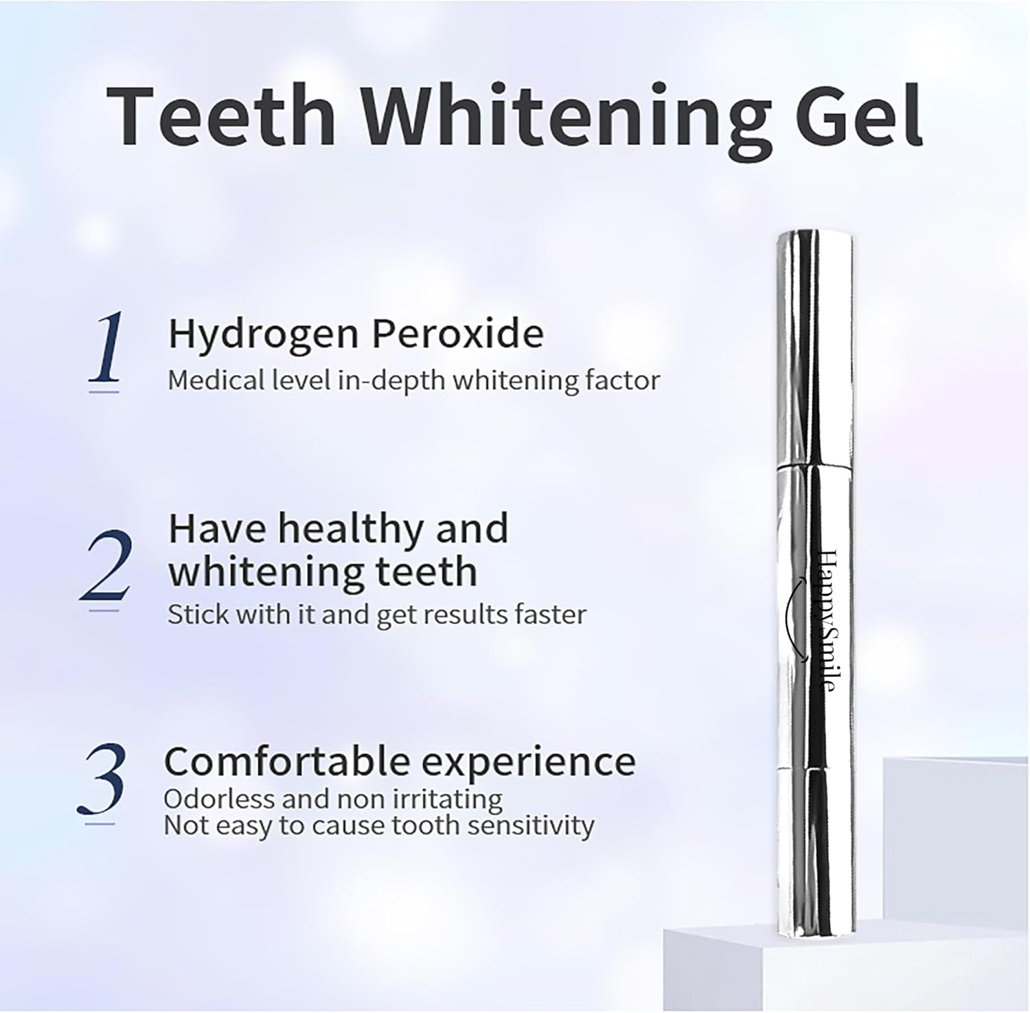 Premium Teeth Whitening Pen Set of 3 - Achieve a Brighter Smile, Easier than Teeth Whitening Strips or Crest Whitening Strips - Professional Results, Gentle on Sensitive Teeth