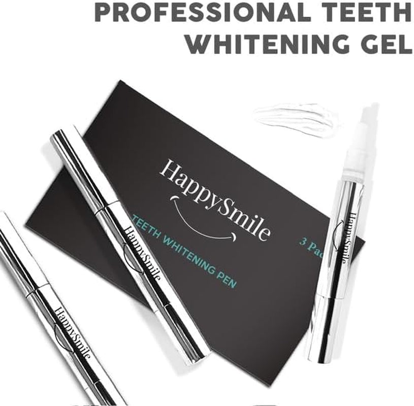 Premium Teeth Whitening Pen Set of 3 - Achieve a Brighter Smile, Easier than Teeth Whitening Strips or Crest Whitening Strips - Professional Results, Gentle on Sensitive Teeth