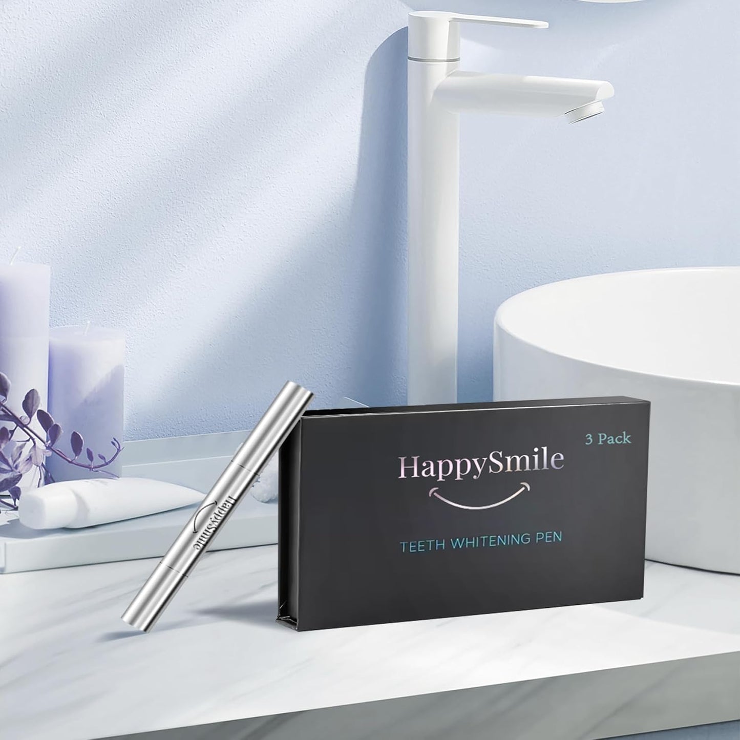 Premium Teeth Whitening Pen Set of 3 - Achieve a Brighter Smile, Easier than Teeth Whitening Strips or Crest Whitening Strips - Professional Results, Gentle on Sensitive Teeth