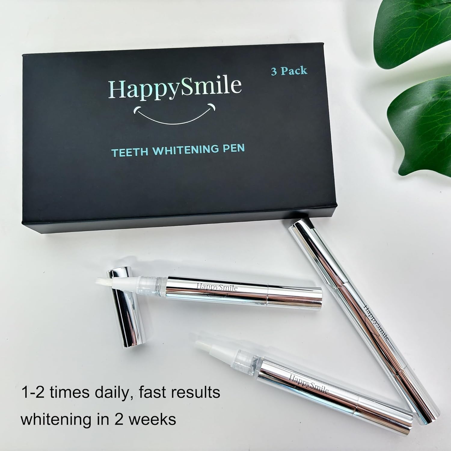 Premium Teeth Whitening Pen Set of 3 - Achieve a Brighter Smile, Easier than Teeth Whitening Strips or Crest Whitening Strips - Professional Results, Gentle on Sensitive Teeth